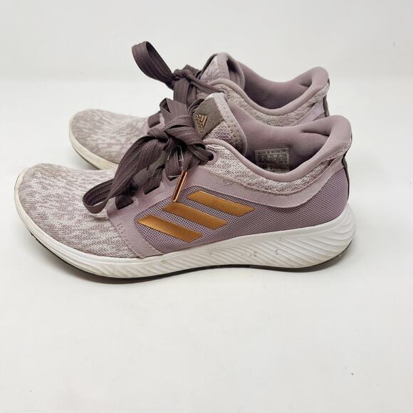 Adidas Womens 6 Light Purple Gold Edge Lux 3 Running Sneaker Shoes Clima EF8586 - Picture 8 of 13